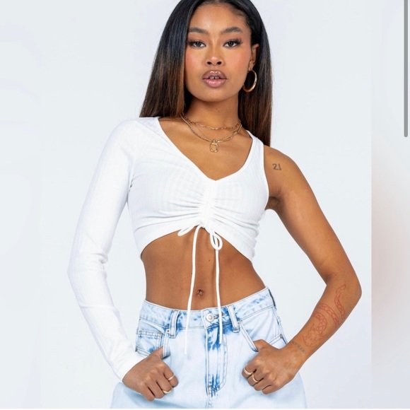 Princess Polly one sleeve crop top - Picture 1 of 8